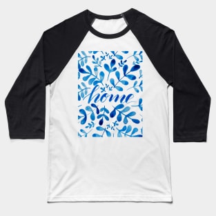 Watercolor home foliage - blue Baseball T-Shirt